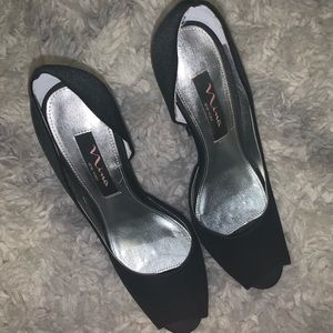 Nina Peep Toe Heels